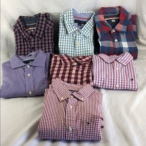 Tommy Hilfiger Lot 7 Men's LS Button Down 6 XS 1 S